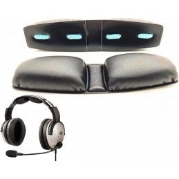 Coussinets A483 appuie tête en mousse noir pour casque aviation Lightspeed Zulu (Zulu Head Pad) Lightspeed - 1