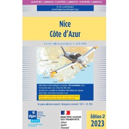 2nd Edition 2023 LAMINATED - Map SIA Nice Côte d'Azur SIA - 1