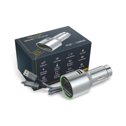 Cargador de encendedor de cigarrillos USB y USB-C, detector de CO DESIGN 4 PILOTS - 1