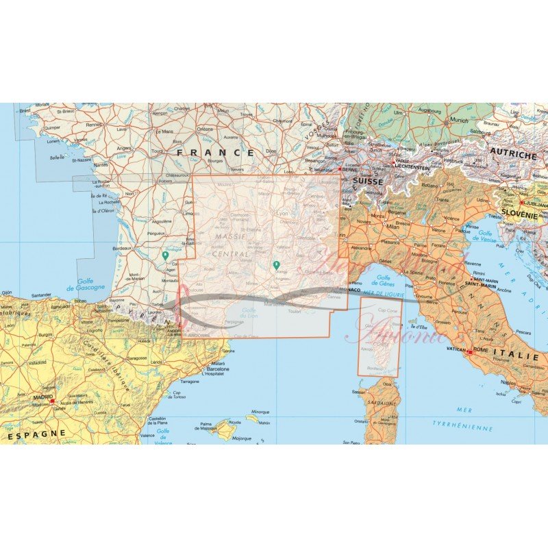 copy of 2023 Edition Laminated - Map 948 IGN ICAO - FRANCE SUD EST IGN - 3