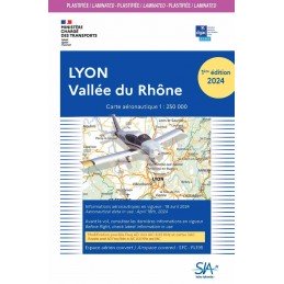 Carte SIA Lyon Vallée du Rhône 1ère Édition 2024 PLASTIFIÉE SIA - 1