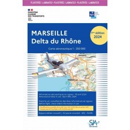 Carte SIA Marseille Delta du Rhône 1ère Édition 2024 PLASTIFIÉE SIA - 1