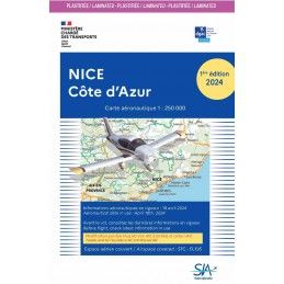 Carte SIA Nice Côte d'Azur 1ère Édition 2024 PLASTIFIÉE
