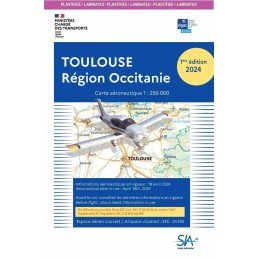 Carte SIA Toulouse Région Occitanie 1ère Édition 2024 PLASTIFIÉE SIA - 1