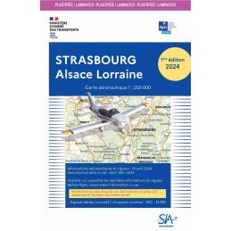 Carte SIA Strasbourg Alsace Lorraine 1ère Édition 2024 PLASTIFIÉE SIA - 1