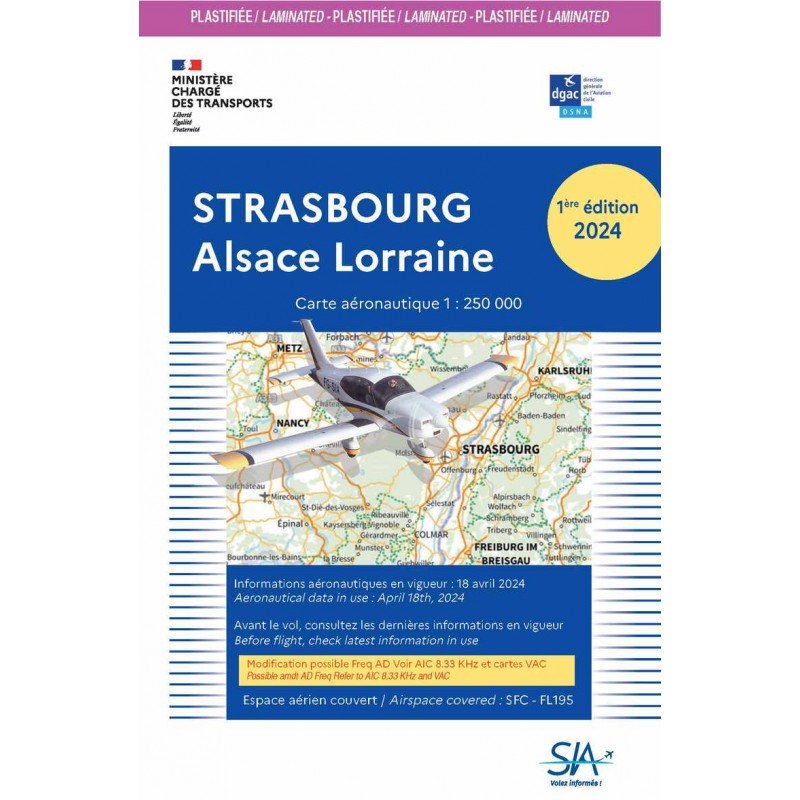 copy of 2nd Edition 2023 LAMINATED - Map SIA Strasbourg Alsace Lorraine SIA - 1