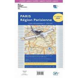 Carte SIA Région Parisienne 1ère Édition 2024 PLASTIFIÉE SIA - 1