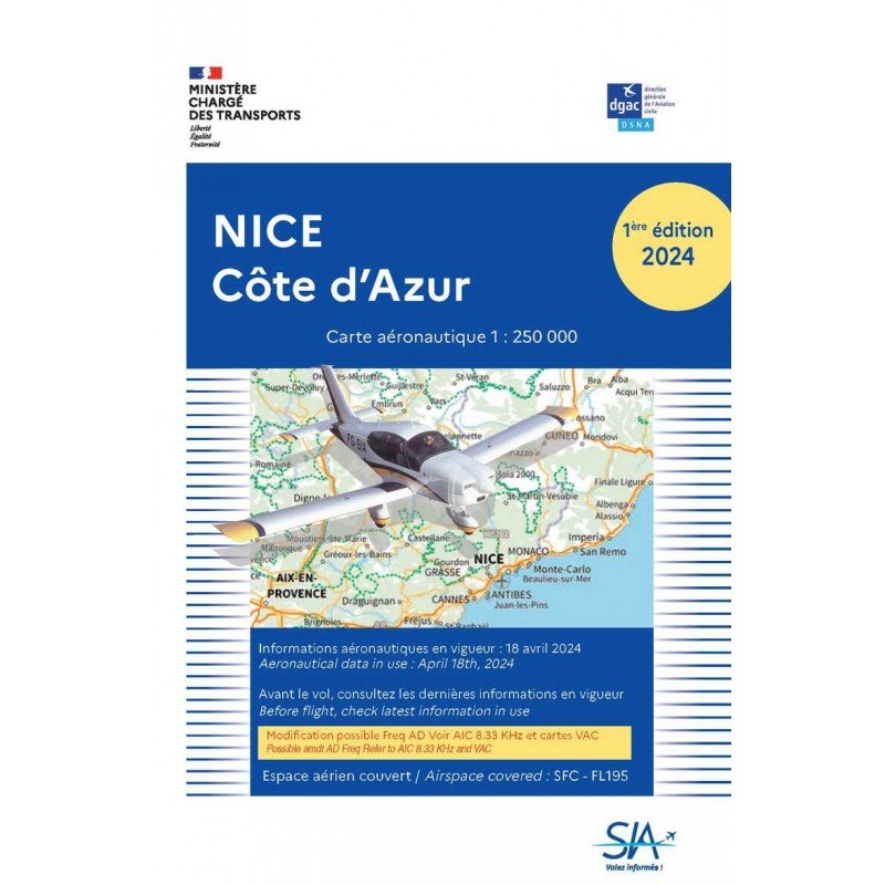 Carte SIA Nice Côte d'Azur 1ère Édition 2024 SIA - 1
