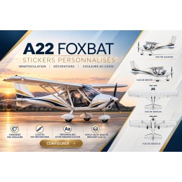 Custom Aeroprakt A22 Foxbat Aircraft Decals - Registration & Lettering AEROWOOD - 1