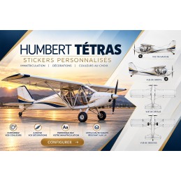 Custom Humbert Tetras Aircraft Decals - Registration & Lettering AEROWOOD - 1
