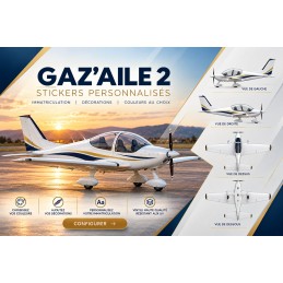 Custom Pennec Gaz'Aile 2 Aircraft Decals - Registration & Lettering AEROWOOD - 1