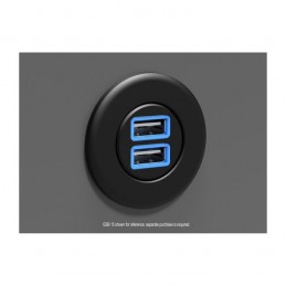 Decorative cover for Garmin GSB 15 USB charger, black powder coat GARMIN