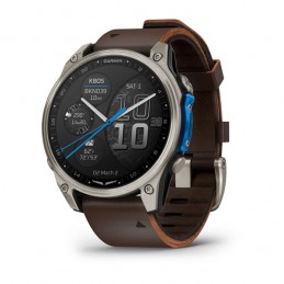 Reloj de aviación Garmin D2 Mach 2 47 mm – titanio, correa de piel (EMEA) GARMIN
