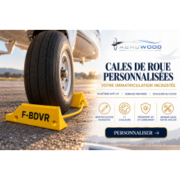 Calzos de rueda personalizados con matrícula (par) AEROWOOD