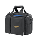 Sac noir cross-country pour pilote avec de multiples rangements