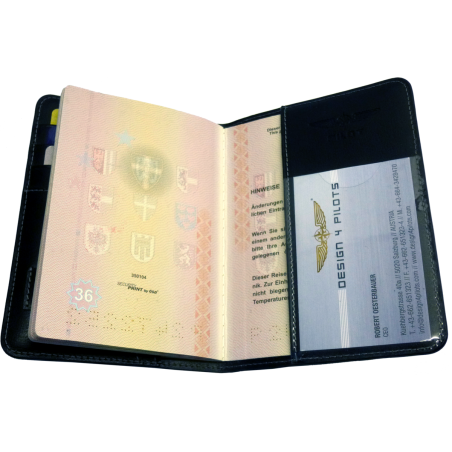 Coffret cadeau protège passeport portefeuille + étiquette bagage DESIGN 4 PILOTS - 3