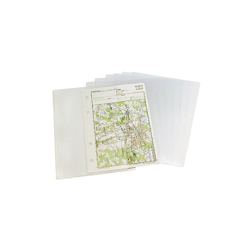 Paquet de 10 pochettes transparentes au format A5 Genouillère PROFI DESIGN 4 PILOTS - 1
