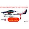 Aircraft registration stickers AEROWOOD - 1